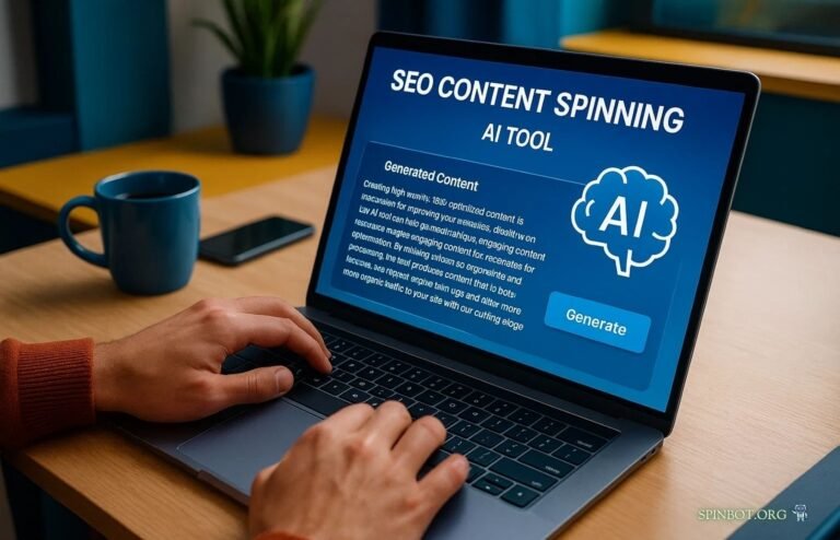 AI Tools for SEO Content Spinning in 2025 A Digital Workspace