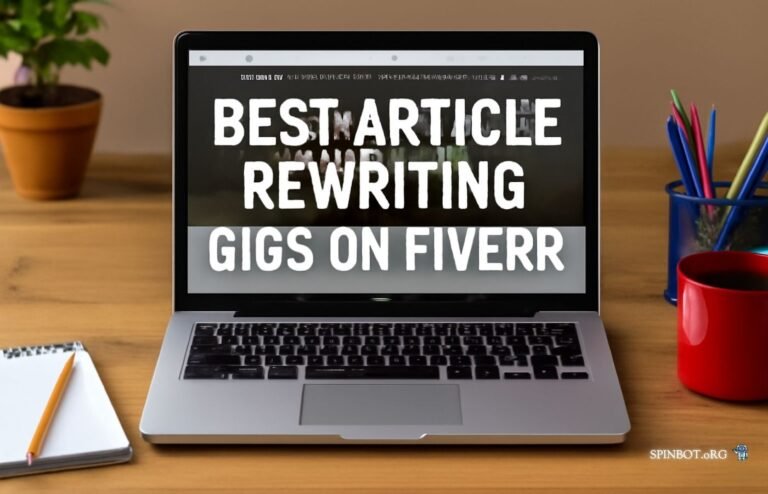 Best Article Rewriting Gigs on Fiverr A Modern Workspace