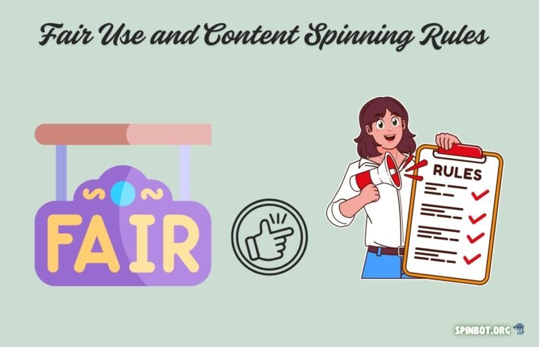 Fair Use and Content Spinning Rules