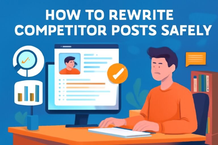How to Rewrite Competitor Posts Safely in Digital Workspace