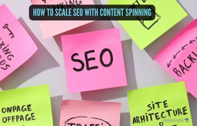 How to Scale SEO with Content Spinning Effectively