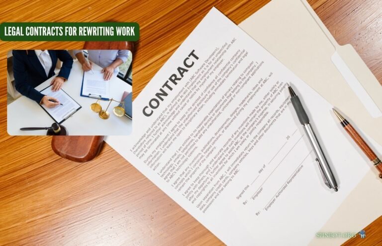Legal Contracts for Rewriting Work