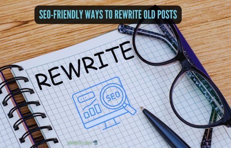SEO-Friendly Ways to Rewrite Old Posts for Better SEO