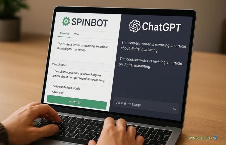SpinBot vs ChatGPT Comparing Rewriting Tools for Content