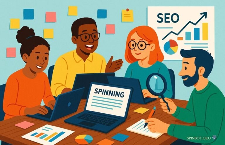 Team Spinning Product Descriptions for SEO in E-commerce