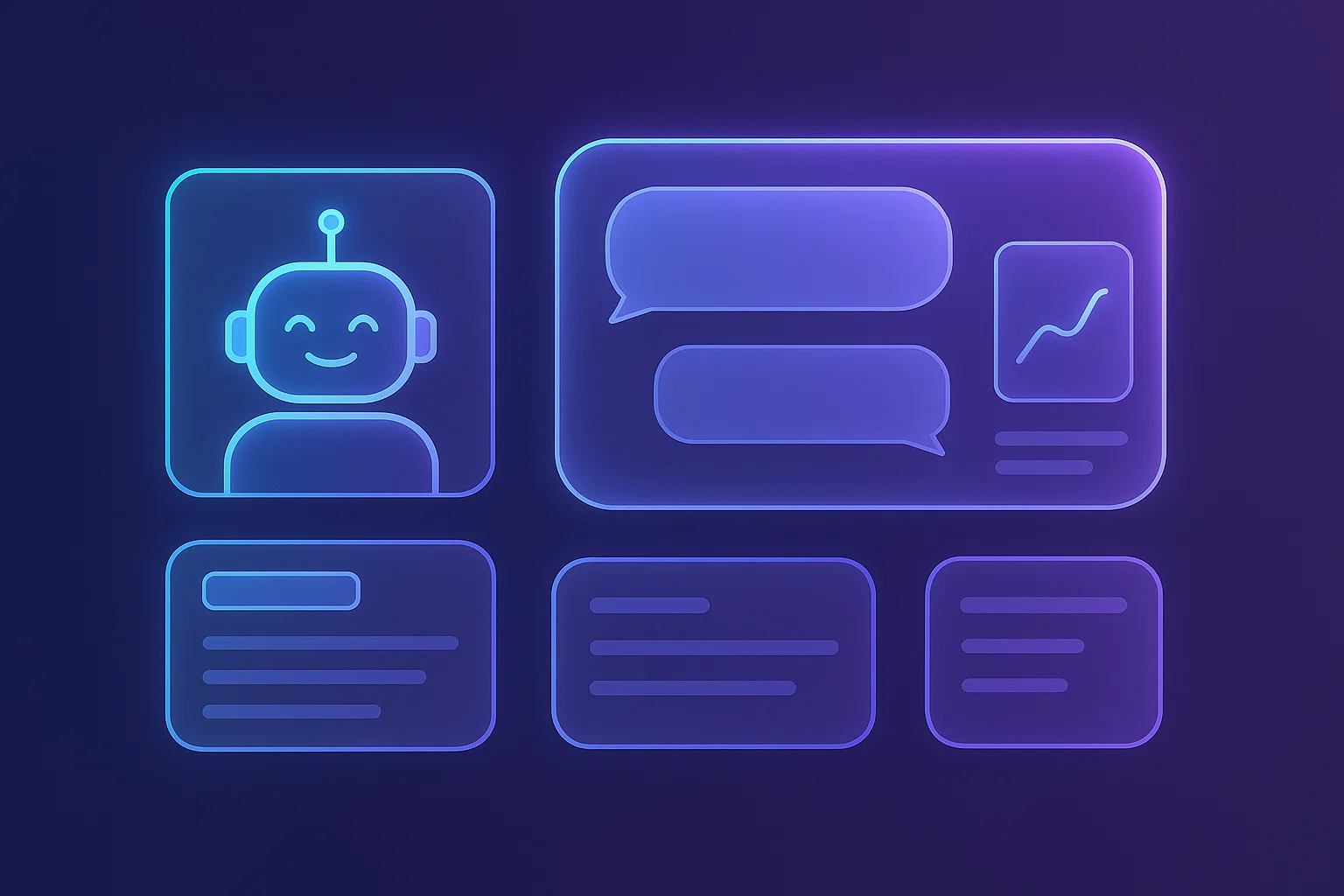 Janitor AI dashboard illustration with futuristic interface