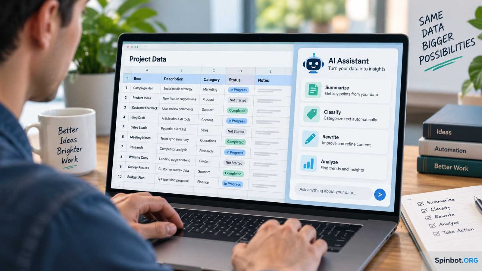 Claude AI workflow inside a Google spreadsheet