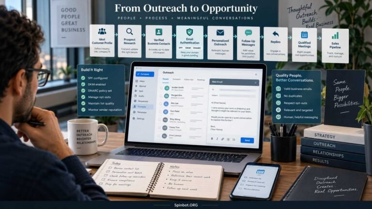 B2B cold email workflow from prospects to meetings