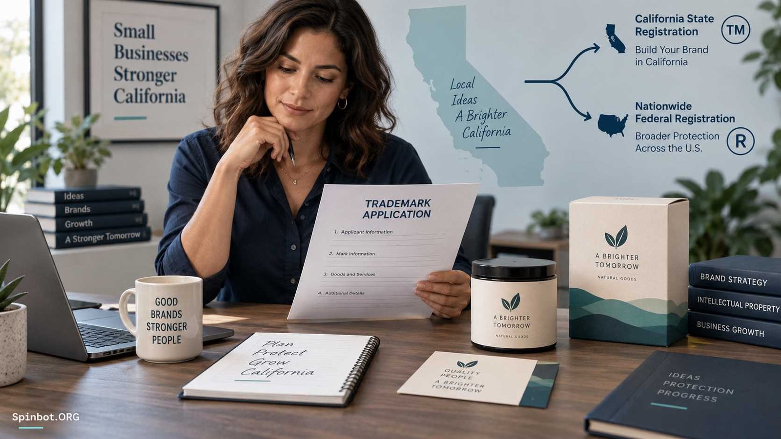 California business owner planning trademark registration options
