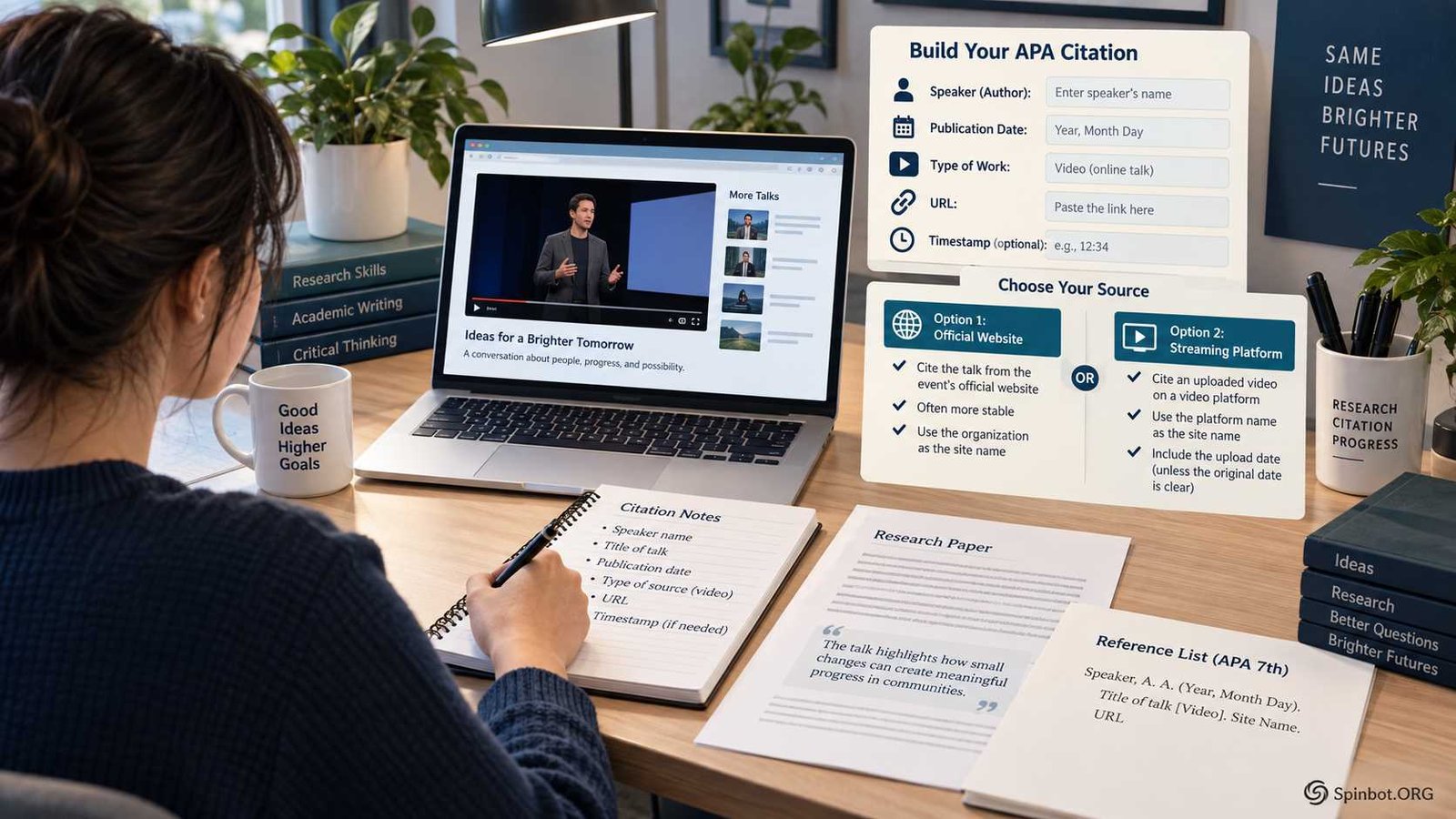 APA citation guide for TED Talk video