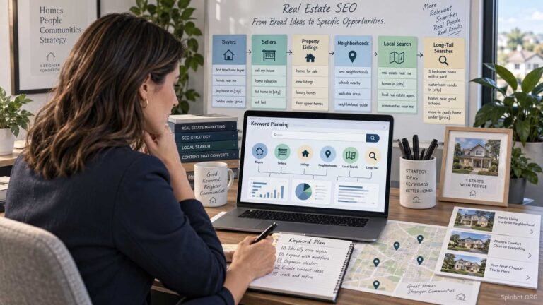 Real estate keyword map for local SEO