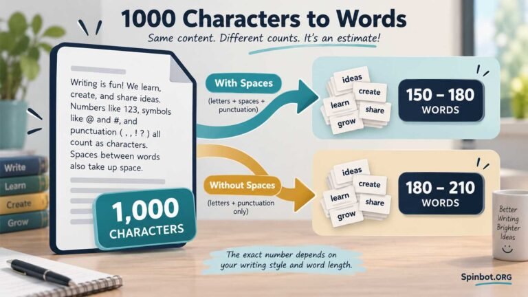 1000 Characters to Words: How Many Words Is 1,000 Characters?